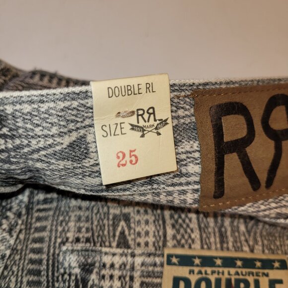 Ralph Lauren RRL Southwestern Printed Vintage Straight Leg Jeans - Picture 9 of 14